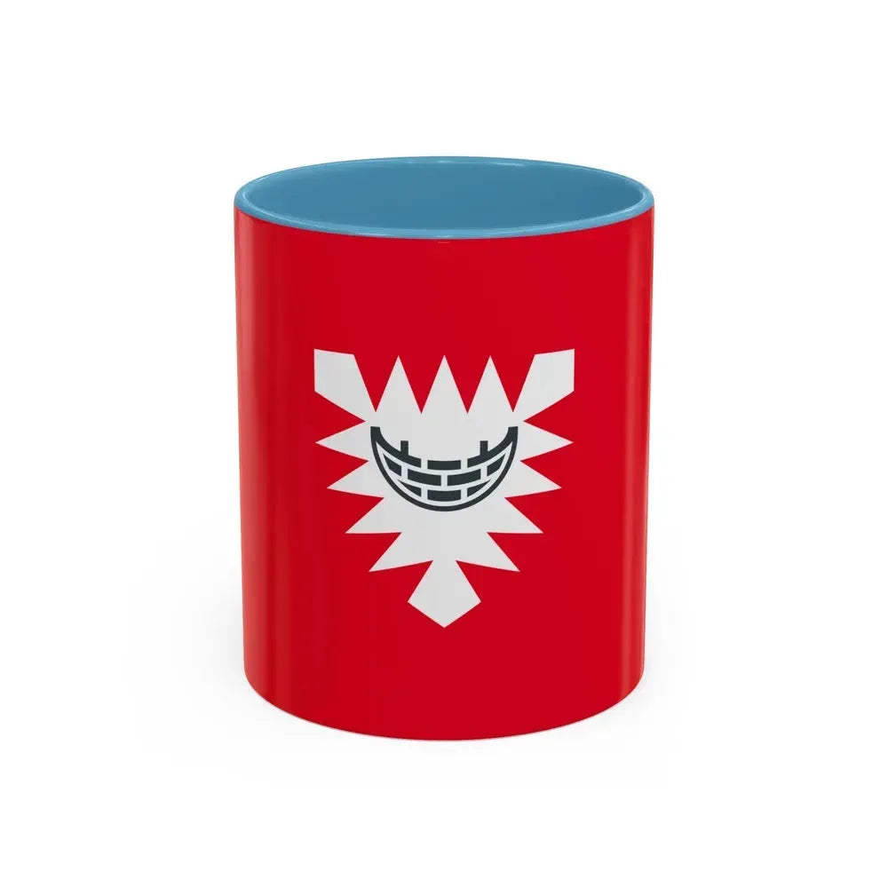 Flag of Kiel Germany - Accent Coffee Mug 11oz Light Blue - Go Mug Yourself