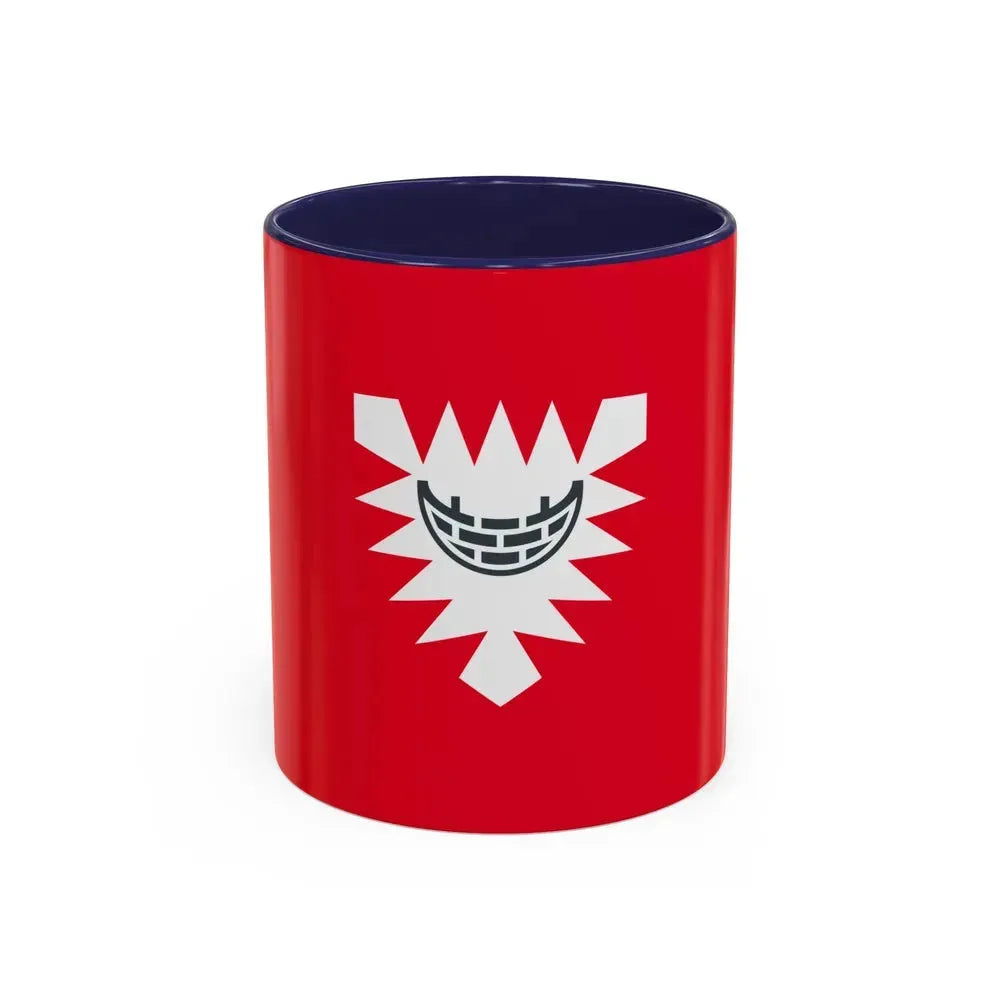 Flag of Kiel Germany - Accent Coffee Mug 11oz Navy - Go Mug Yourself