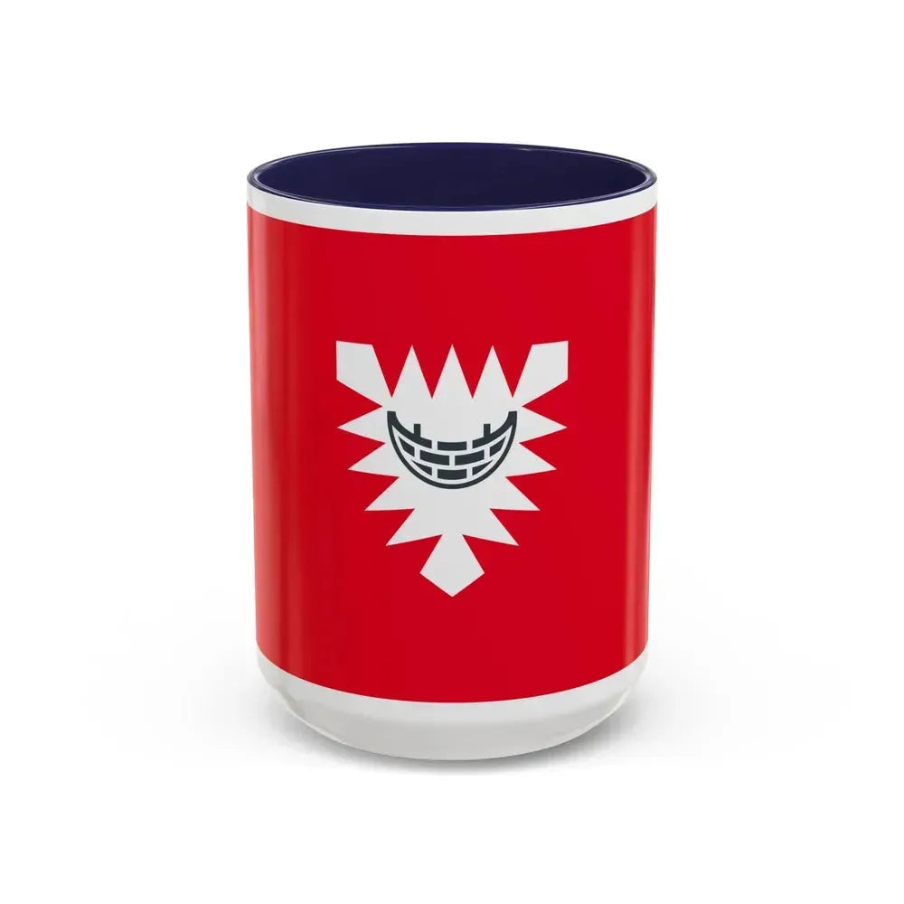 Flag of Kiel Germany - Accent Coffee Mug 15oz Navy - Go Mug Yourself