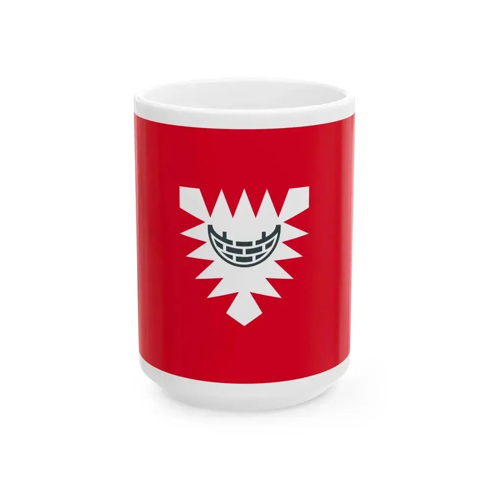 Flag of Kiel Germany - White Coffee Mug 15oz - Go Mug Yourself