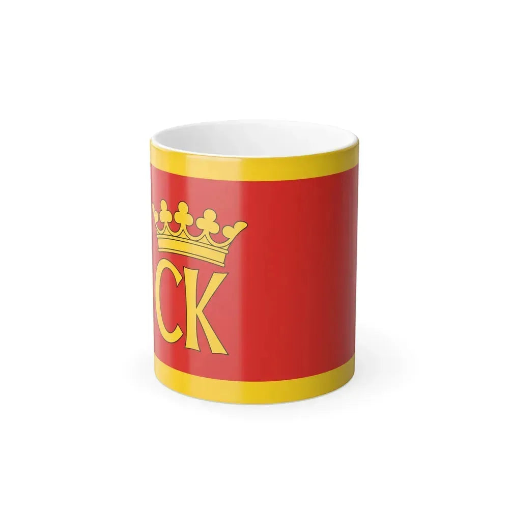 Flag of Kielce Poland - Color Changing Coffee Mug 11oz - Go Mug Yourself