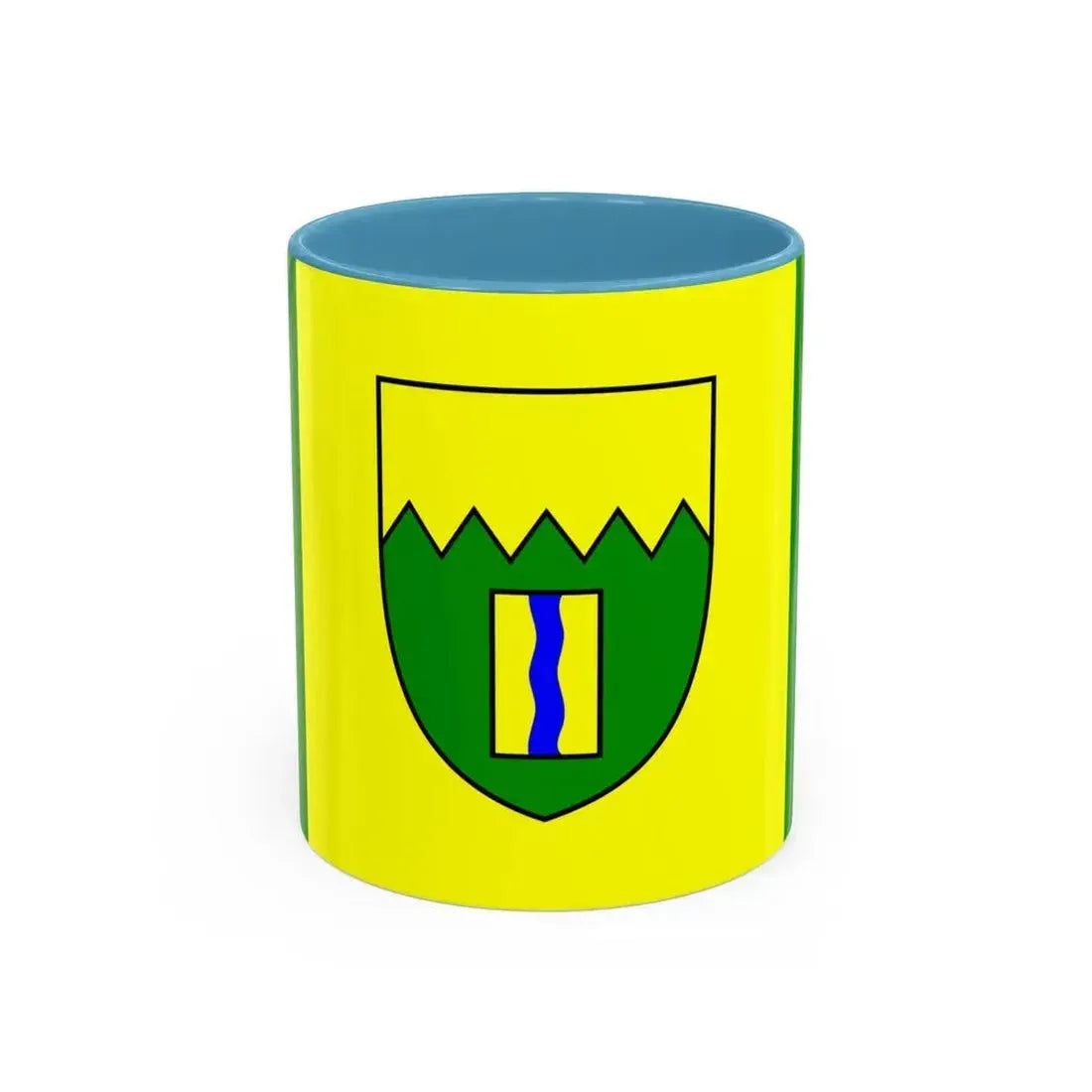 Flag of Kimberley British Columbia Canada - Accent Coffee Mug 11oz Light Blue - Go Mug Yourself