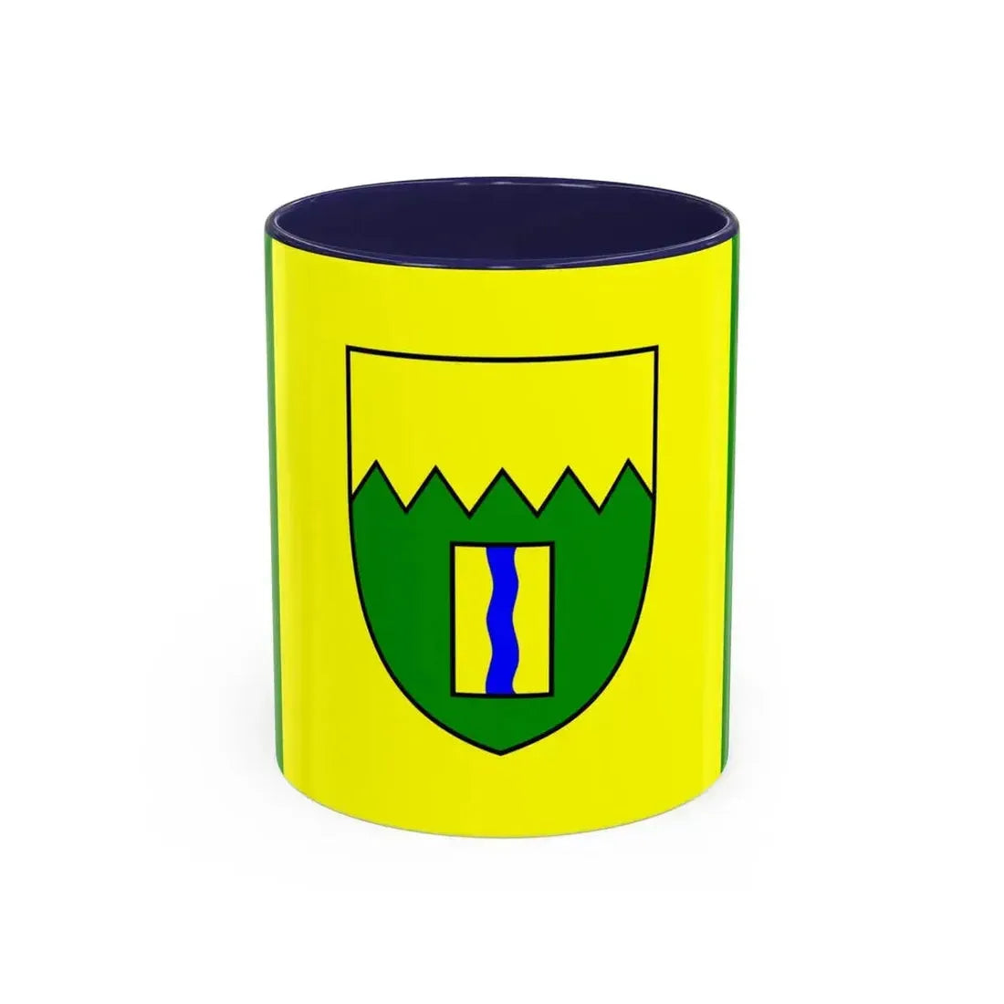 Flag of Kimberley British Columbia Canada - Accent Coffee Mug 11oz Navy - Go Mug Yourself
