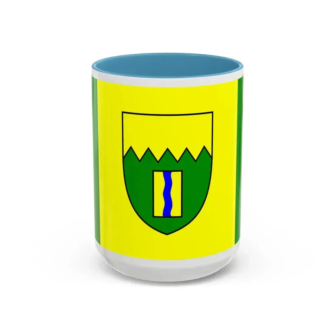Flag of Kimberley British Columbia Canada - Accent Coffee Mug 15oz Light Blue - Go Mug Yourself