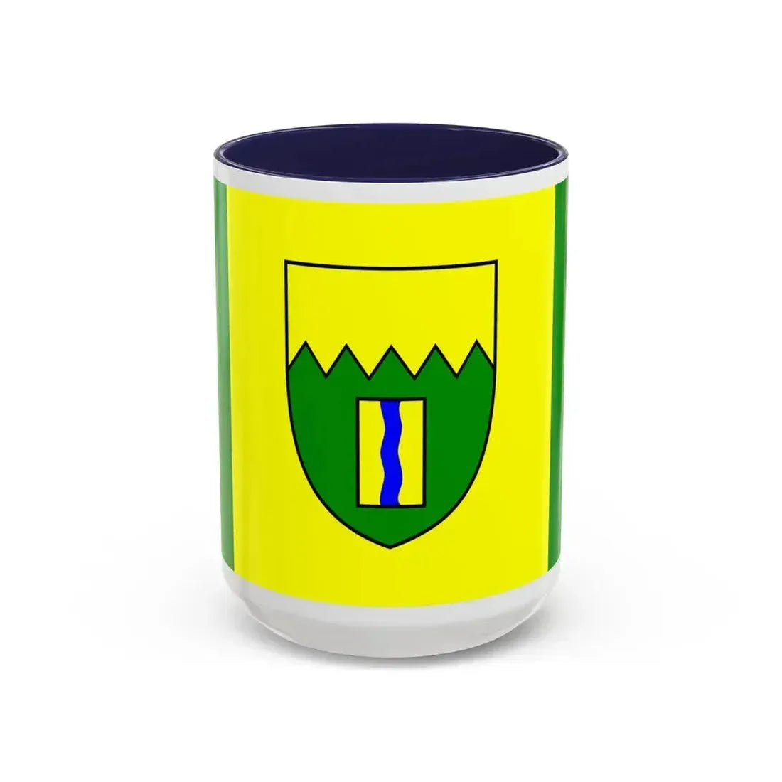 Flag of Kimberley British Columbia Canada - Accent Coffee Mug 15oz Navy - Go Mug Yourself