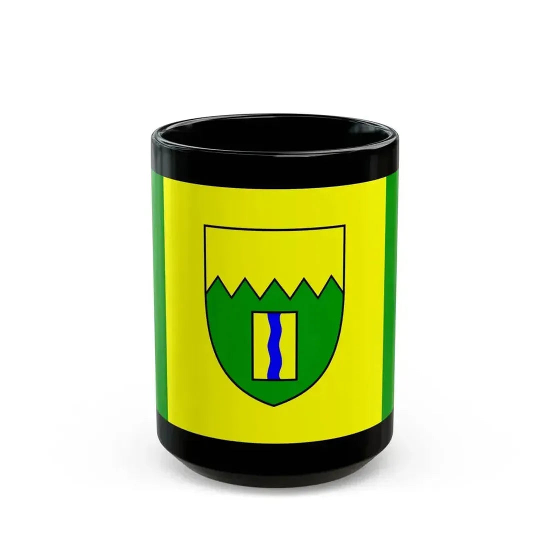 Flag of Kimberley British Columbia Canada - Black Coffee Mug 15oz - Go Mug Yourself