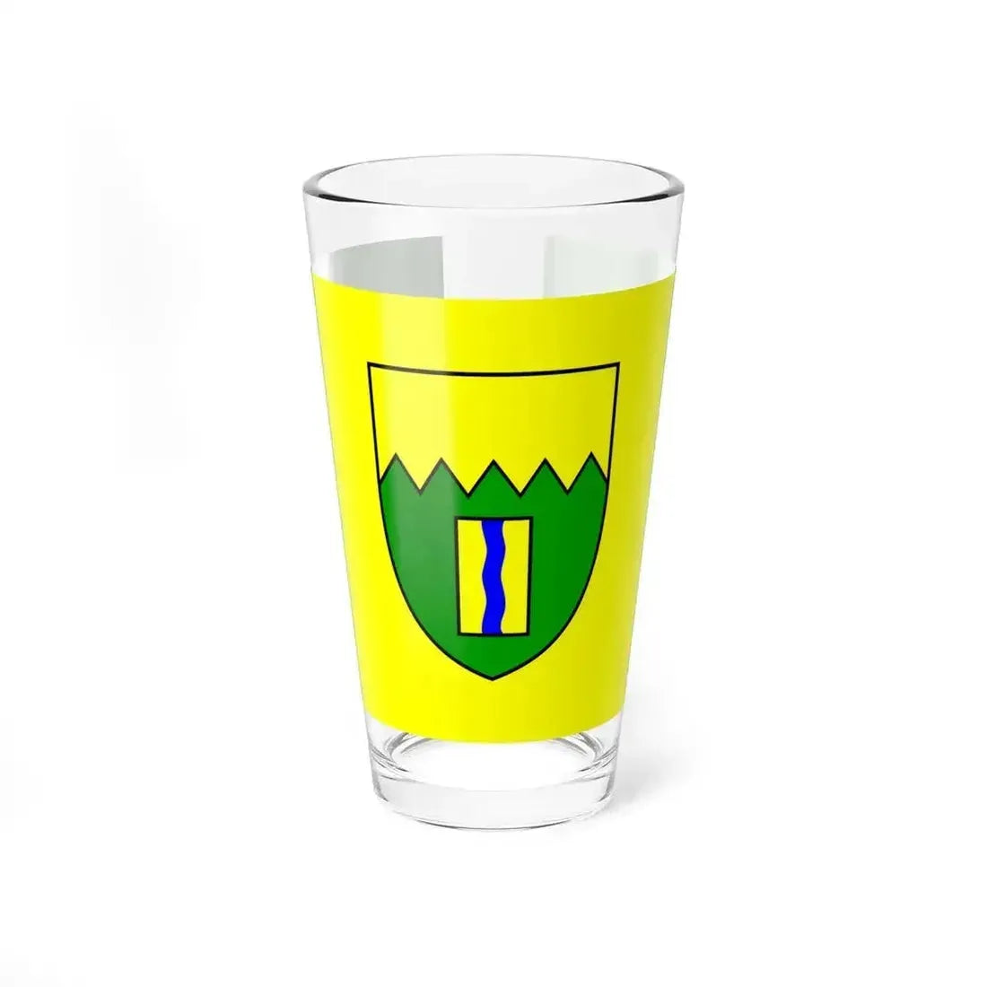 Flag of Kimberley British Columbia Canada - Pint Glass 16oz 16oz - Go Mug Yourself