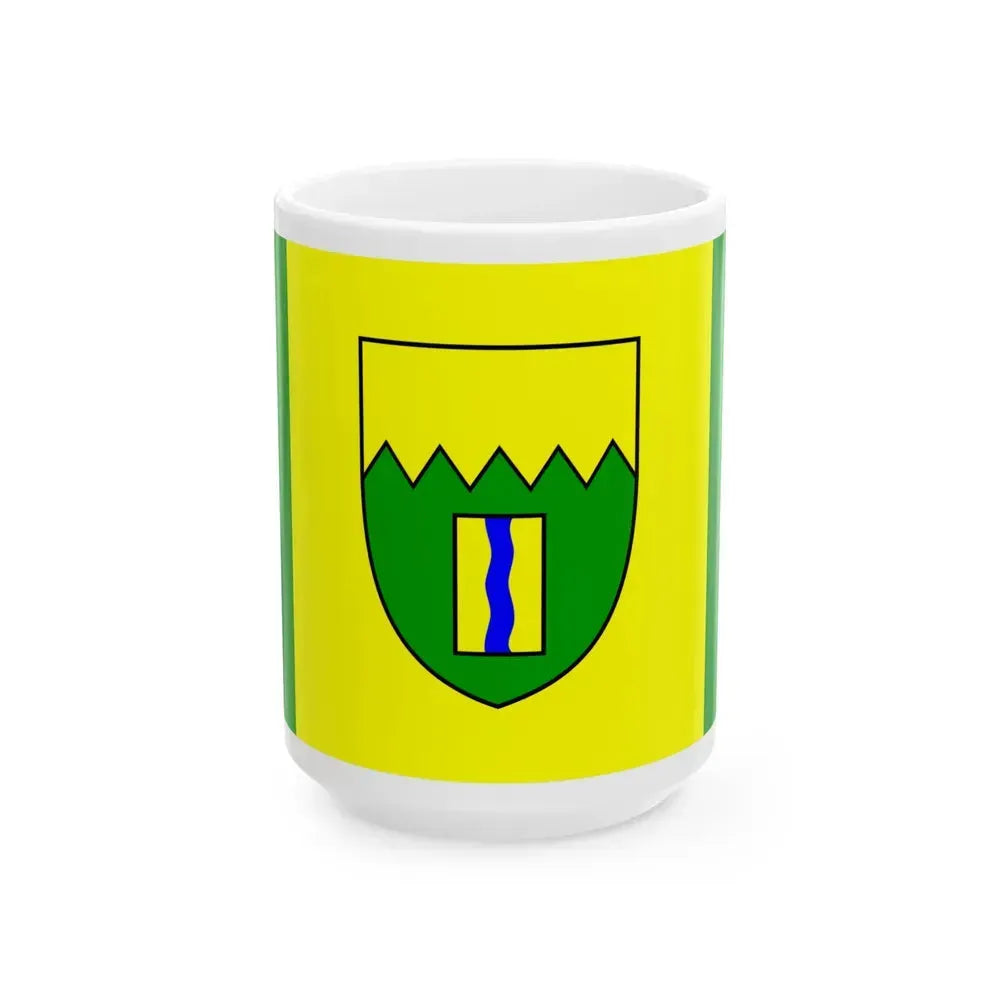Flag of Kimberley British Columbia Canada - White Coffee Mug 15oz - Go Mug Yourself