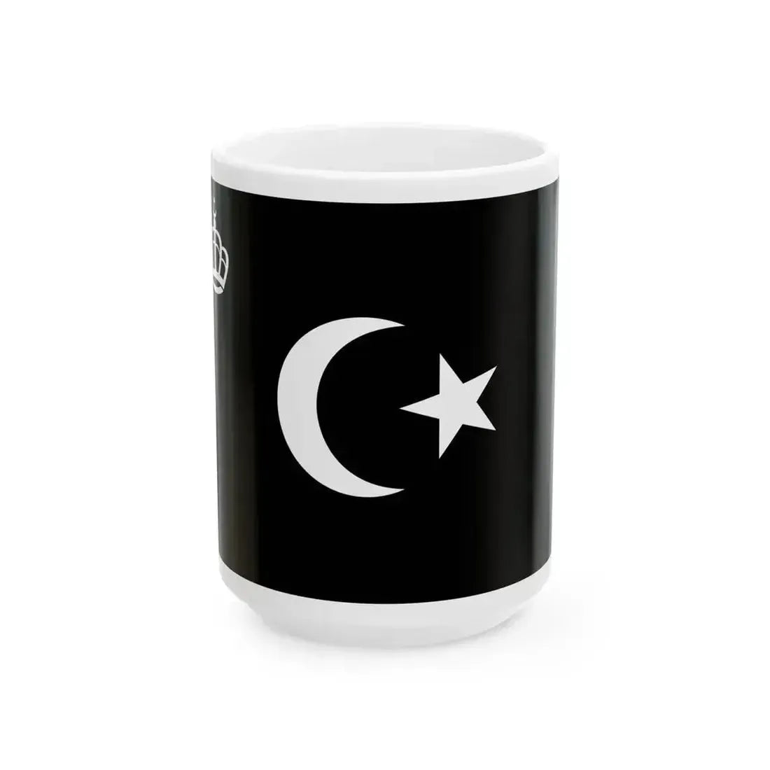 Flag of King Idris I (Libya) White Coffee Mug 15oz - Go Mug Yourself