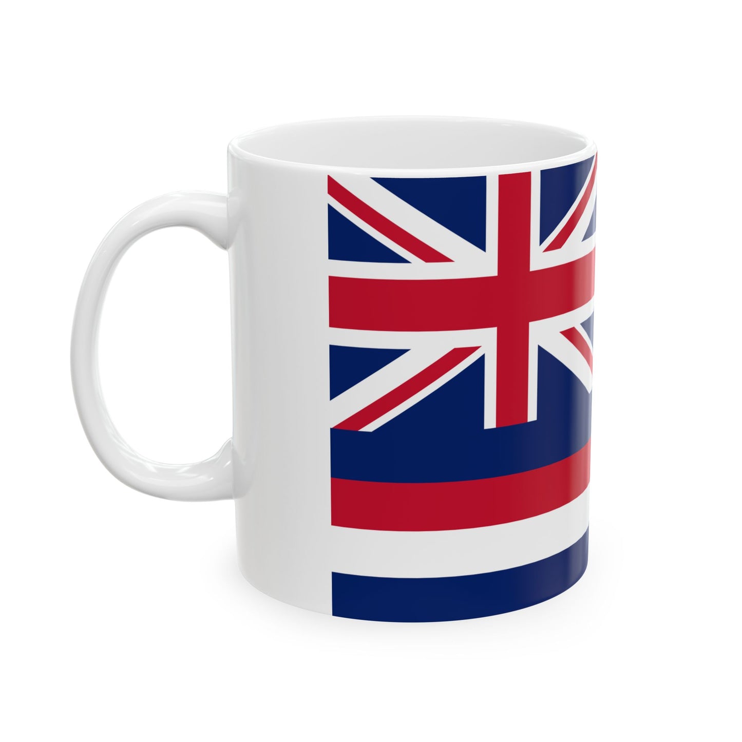 Flag of Kingdom of Hawaii 1816-1845 (United States) White Coffee Mug-Go Mug Yourself