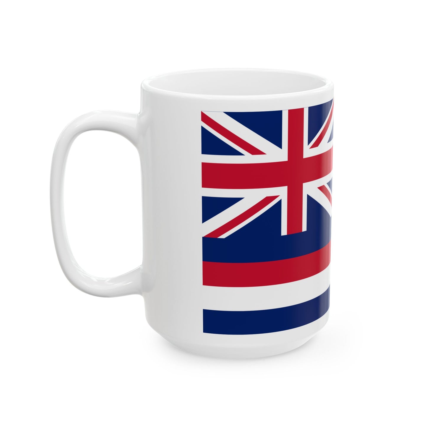 Flag of Kingdom of Hawaii 1816-1845 (United States) White Coffee Mug-Go Mug Yourself