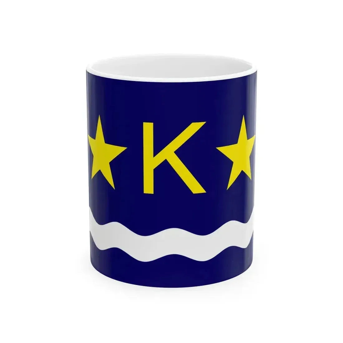 Flag of Kinshasa 1967-2011 (Congo) White Coffee Mug 11oz - Go Mug Yourself
