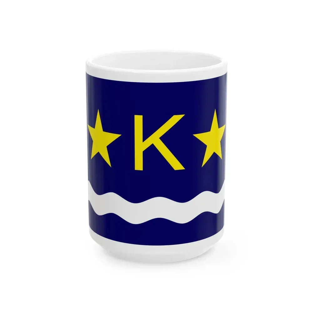Flag of Kinshasa 1967-2011 (Congo) White Coffee Mug 15oz - Go Mug Yourself