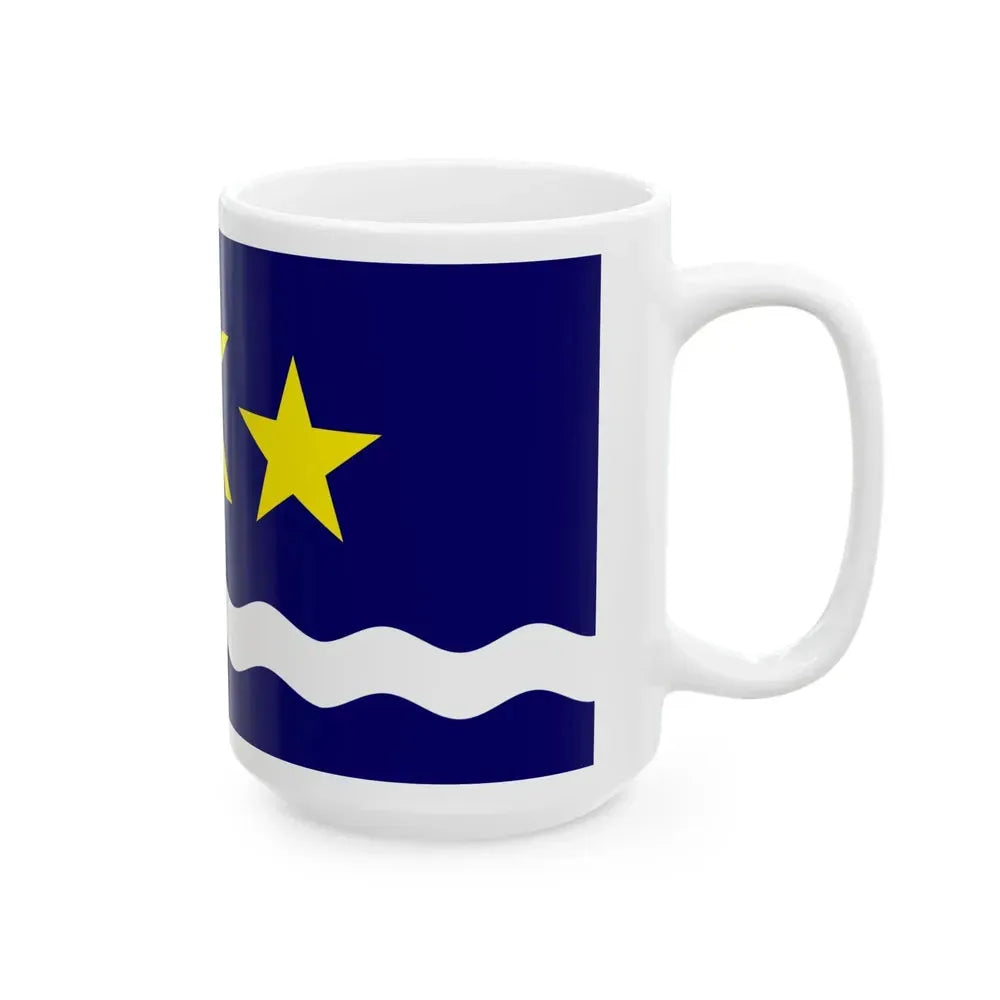 Flag of Kinshasa 1967-2011 (Congo) White Coffee Mug - Go Mug Yourself