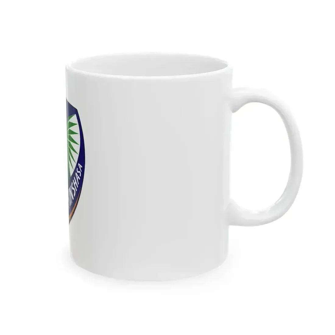 Flag of Kinshasa DRC (Congo) White Coffee Mug - Go Mug Yourself