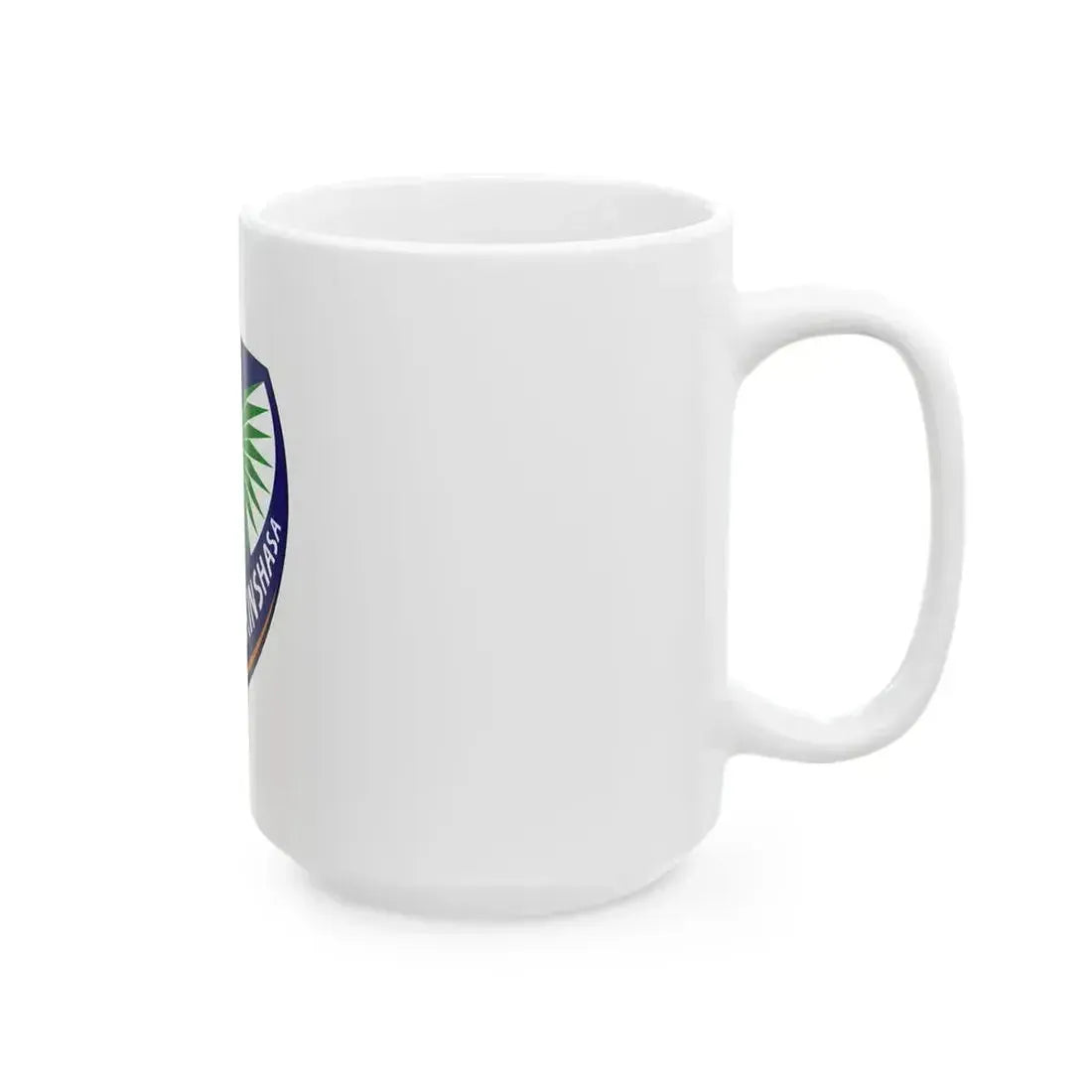 Flag of Kinshasa DRC (Congo) White Coffee Mug - Go Mug Yourself