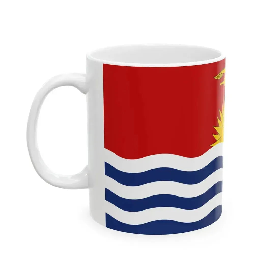 Flag of Kiribati (Kiribati) White Coffee Mug - Go Mug Yourself