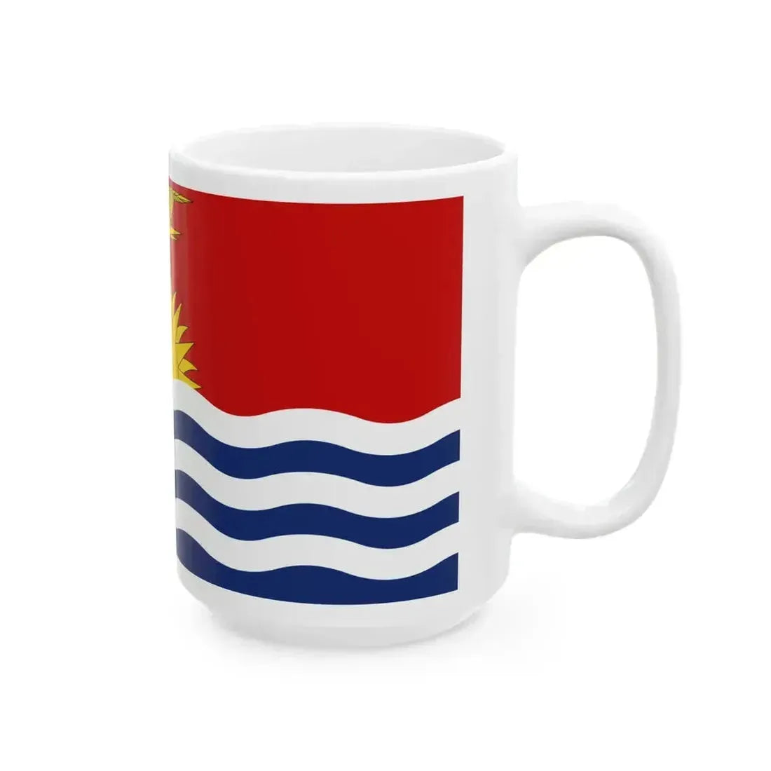 Flag of Kiribati (Kiribati) White Coffee Mug - Go Mug Yourself