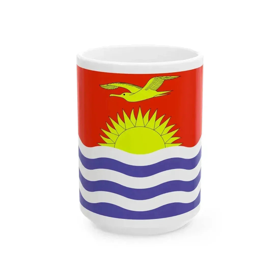 Flag of Kiribati WFB 2000 (Kiribati) White Coffee Mug 15oz - Go Mug Yourself