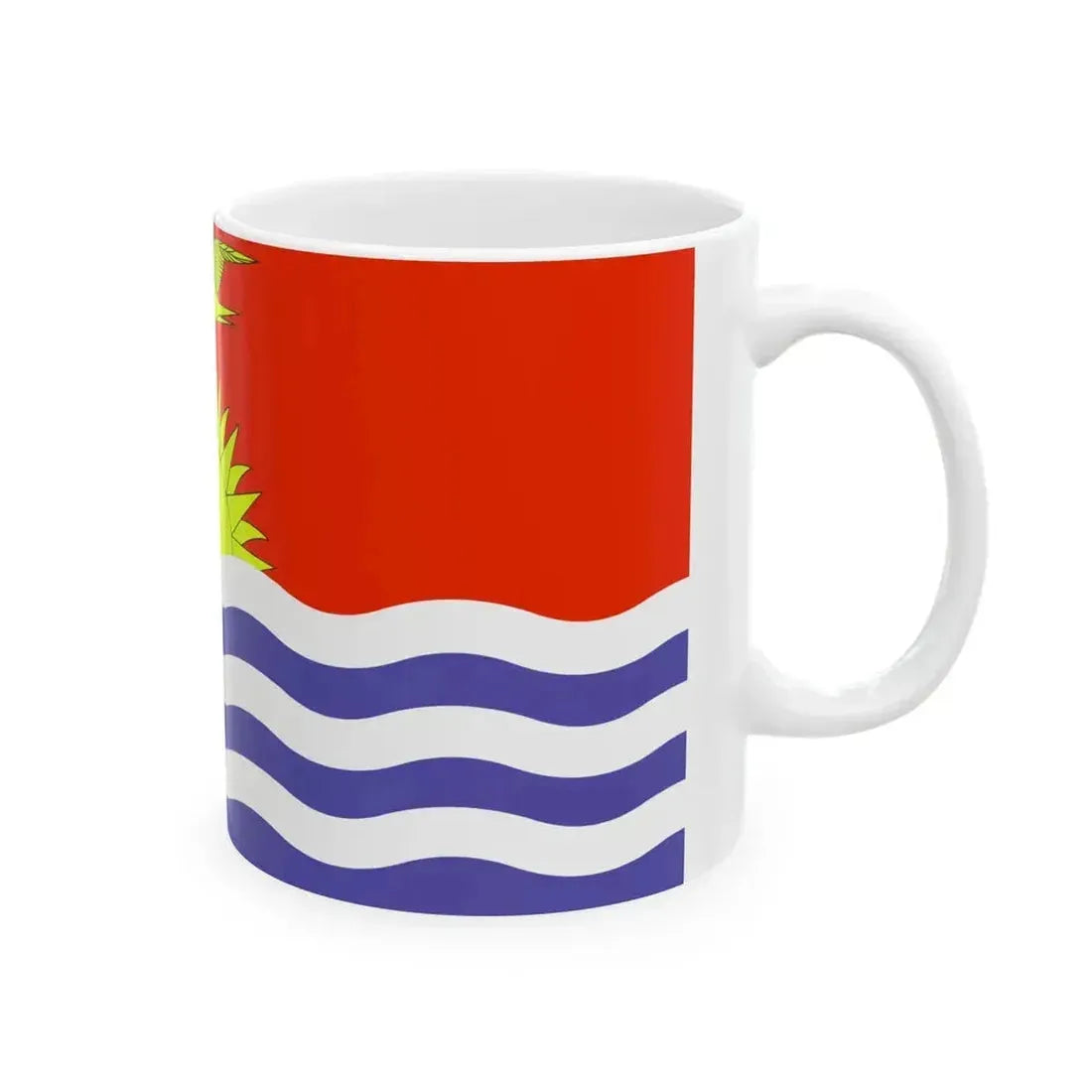 Flag of Kiribati WFB 2000 (Kiribati) White Coffee Mug - Go Mug Yourself