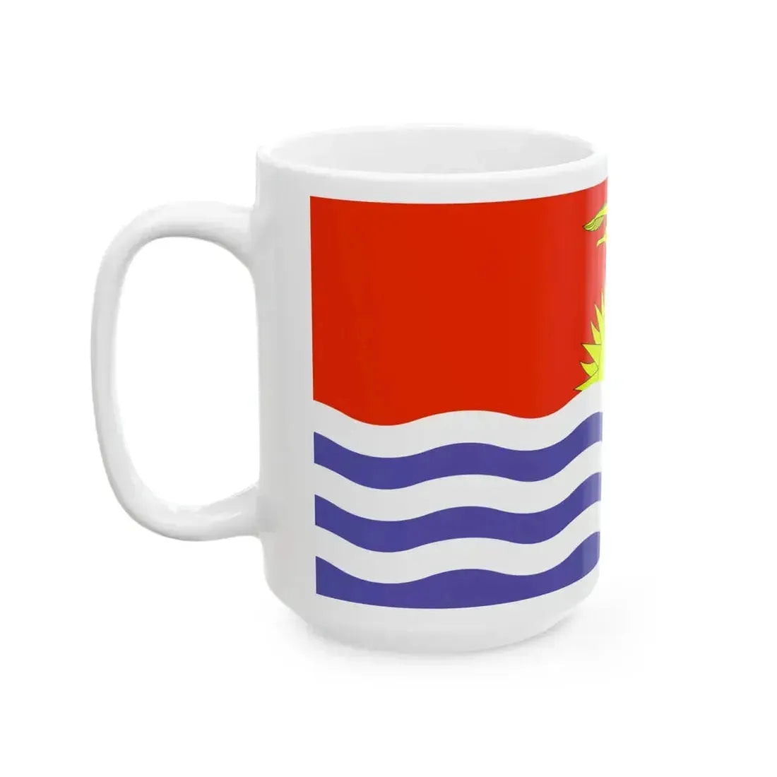 Flag of Kiribati WFB 2000 (Kiribati) White Coffee Mug - Go Mug Yourself