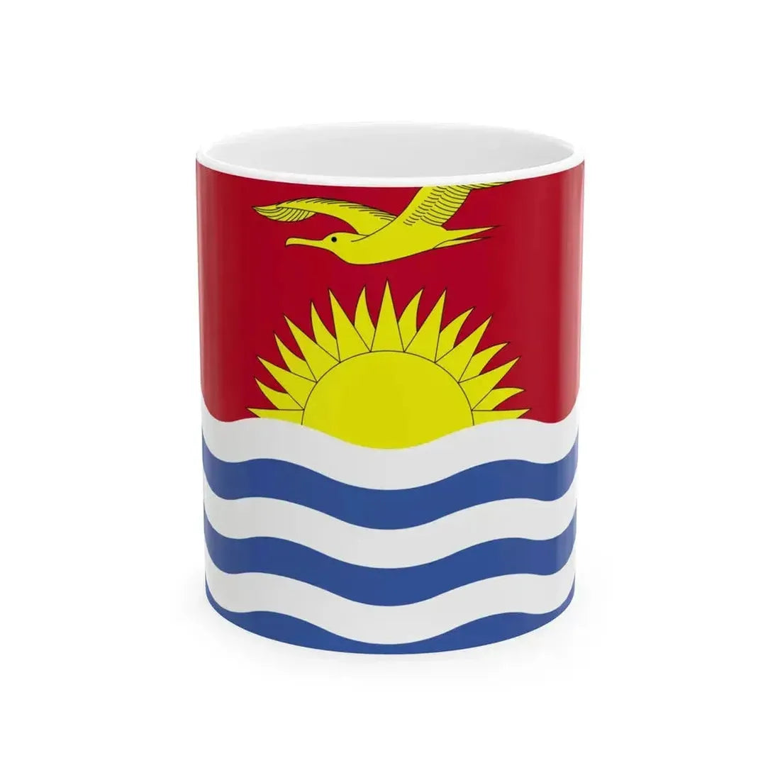 Flag of Kiribati WFB 2004 (Kiribati) White Coffee Mug 11oz - Go Mug Yourself