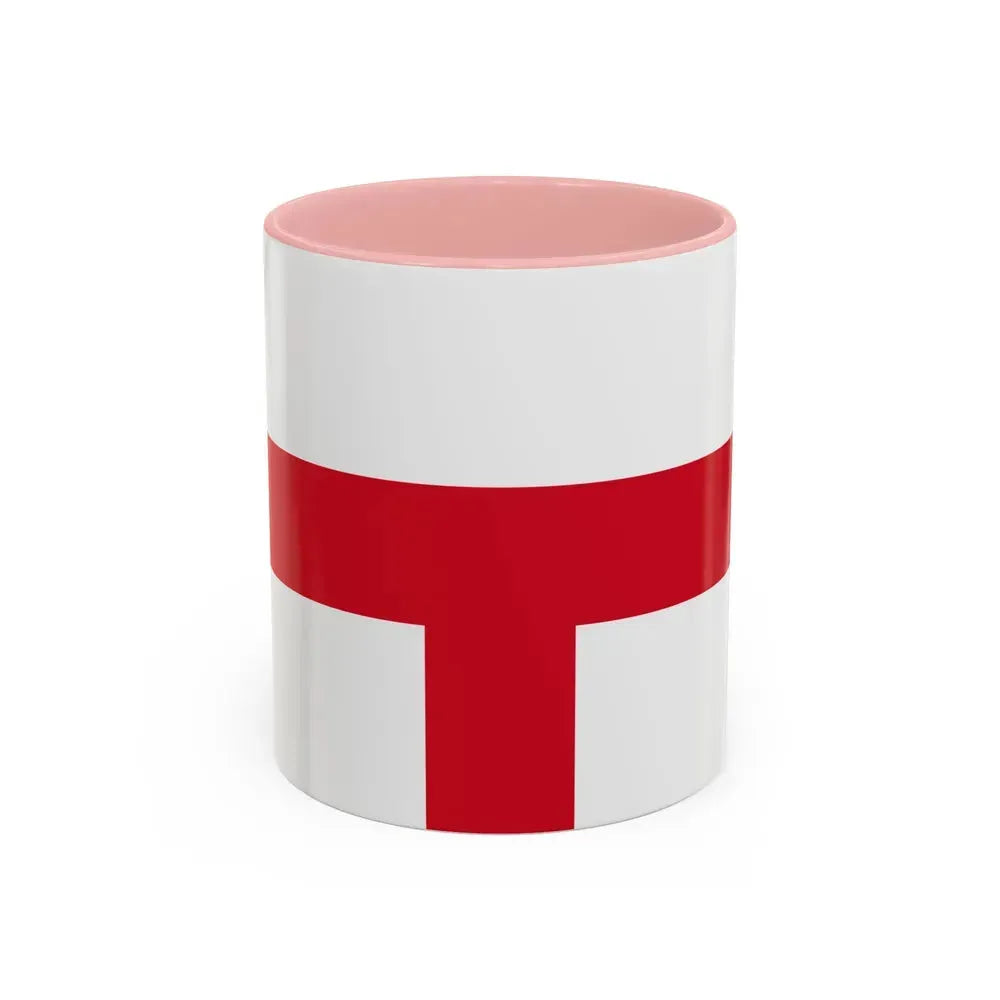 Flag of Kirkop Malta - Accent Coffee Mug 11oz Pink - Go Mug Yourself