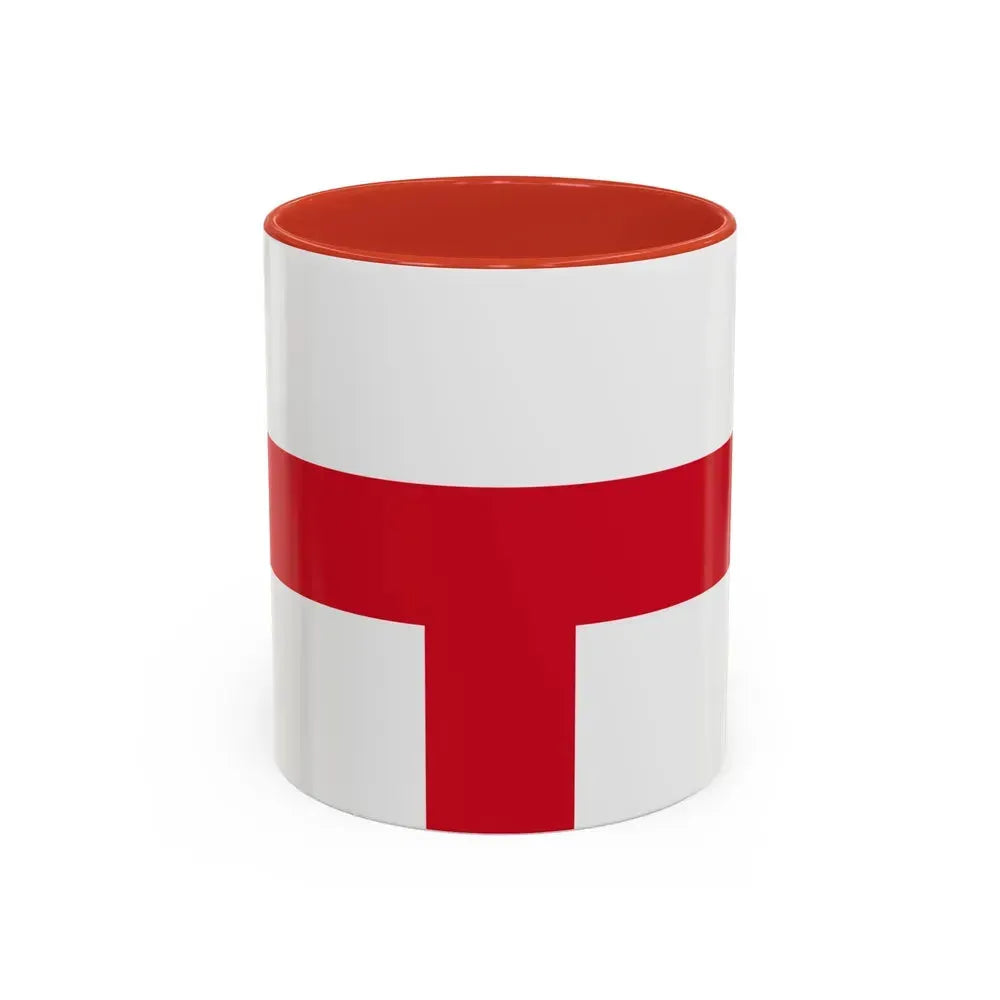 Flag of Kirkop Malta - Accent Coffee Mug 11oz Red - Go Mug Yourself