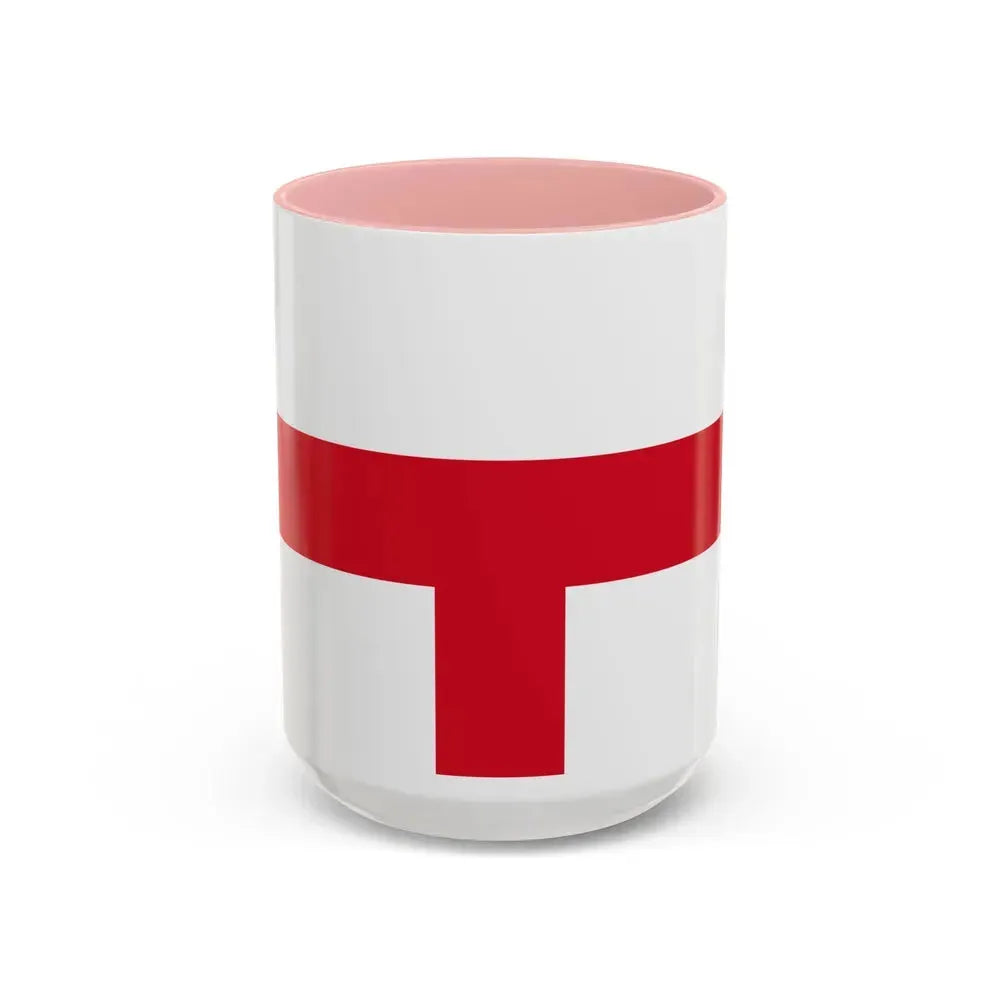 Flag of Kirkop Malta - Accent Coffee Mug 15oz Pink - Go Mug Yourself