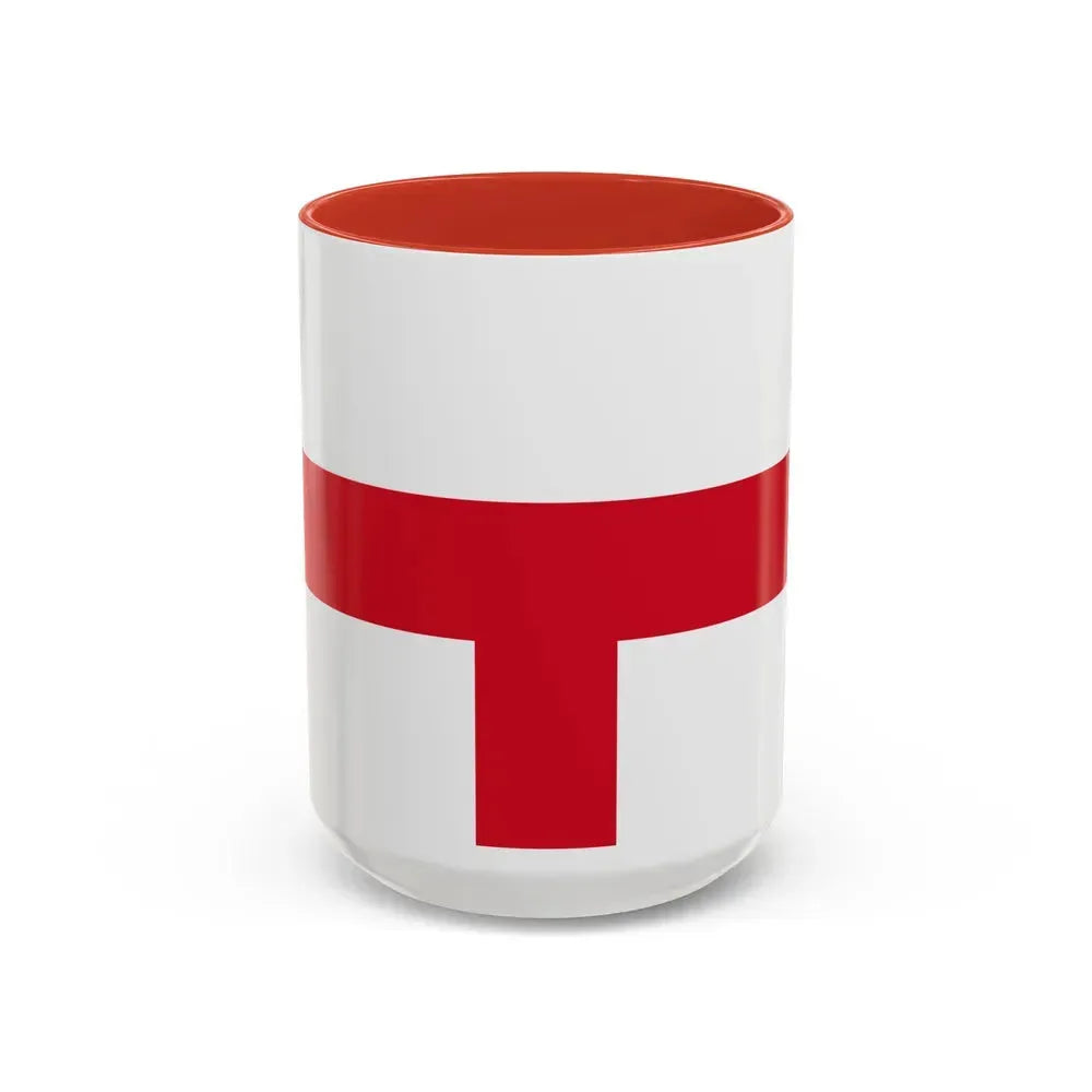 Flag of Kirkop Malta - Accent Coffee Mug 15oz Red - Go Mug Yourself