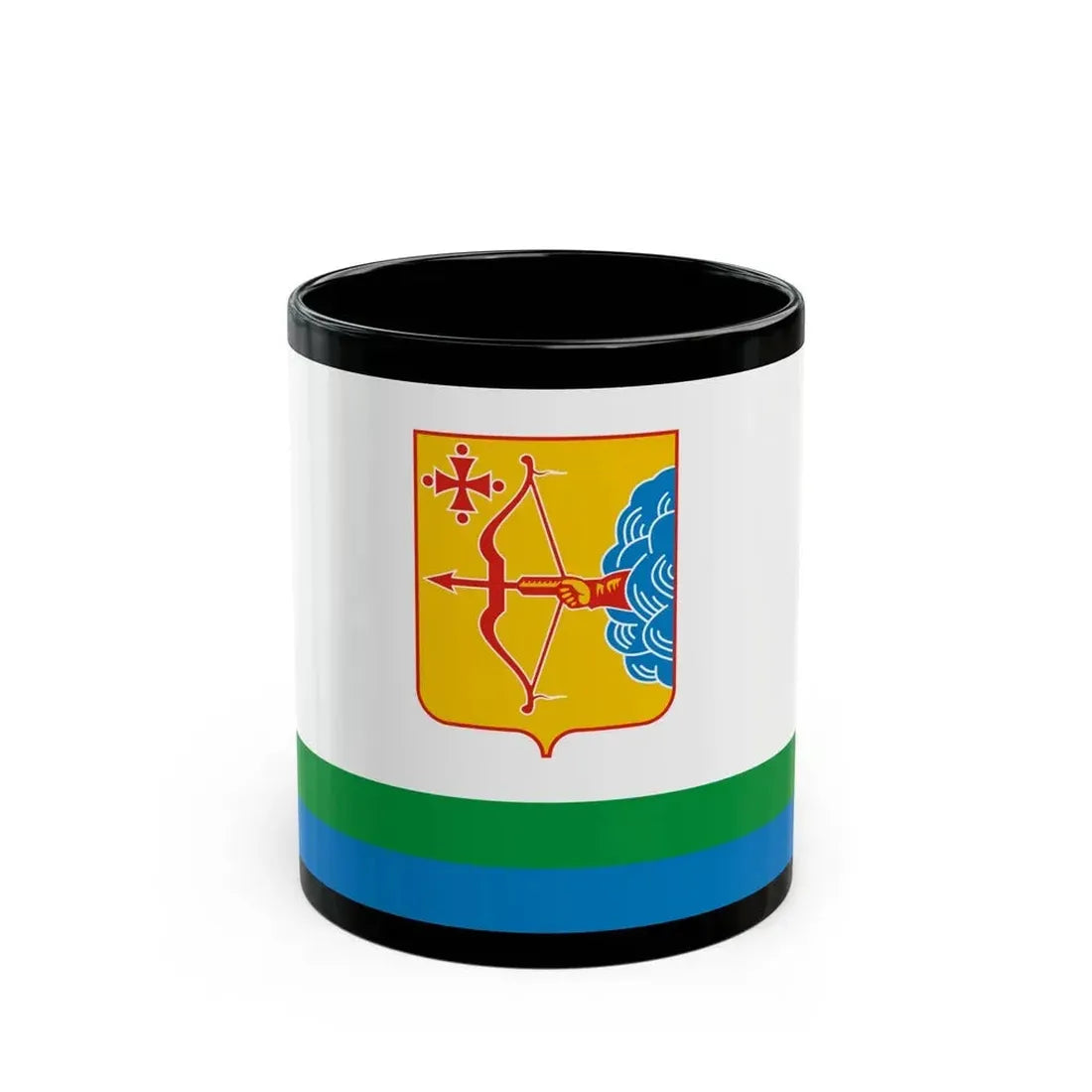 Flag of Kirov Oblast Russia - Black Coffee Mug 11oz - Go Mug Yourself