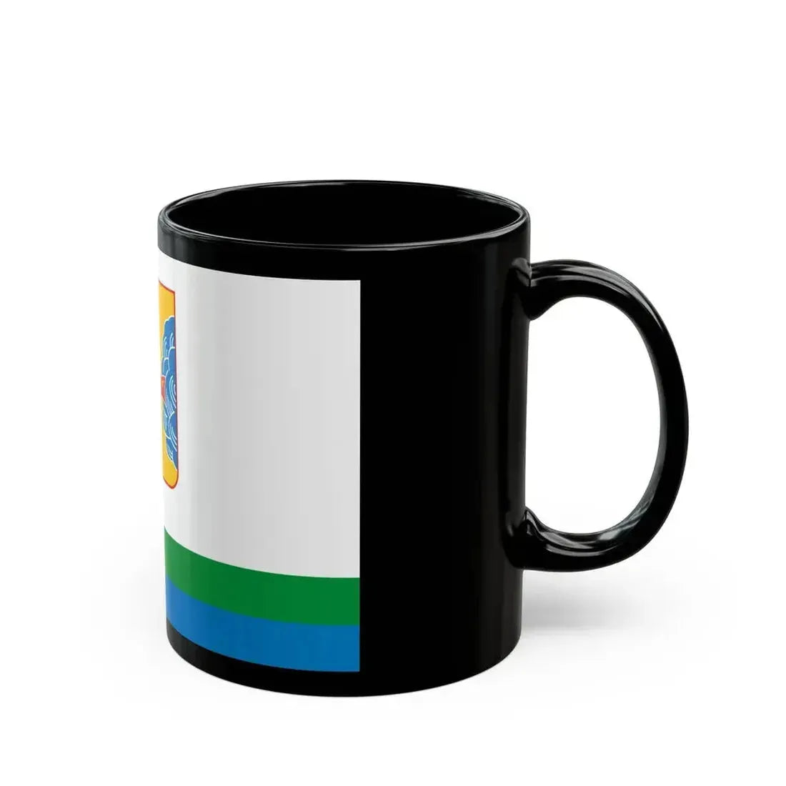 Flag of Kirov Oblast Russia - Black Coffee Mug - Go Mug Yourself