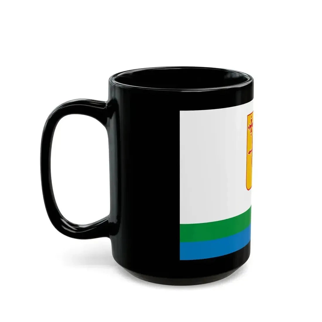 Flag of Kirov Oblast Russia - Black Coffee Mug - Go Mug Yourself