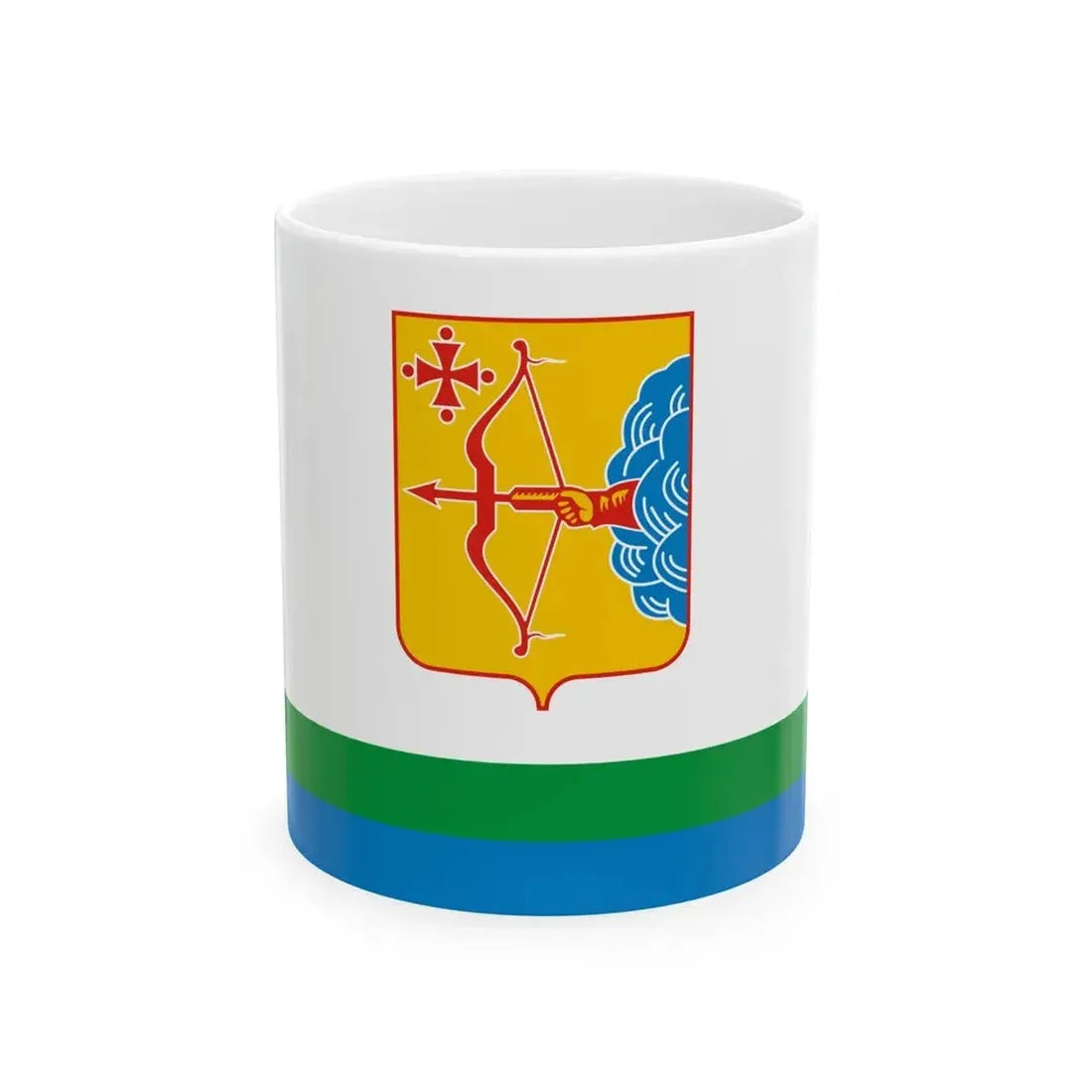 Flag of Kirov Oblast Russia - White Coffee Mug 11oz - Go Mug Yourself