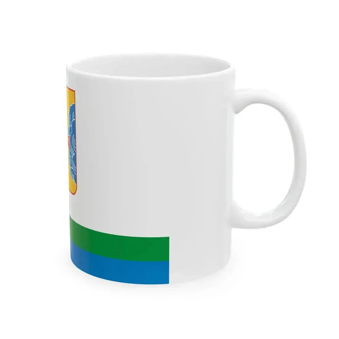 Flag of Kirov Oblast Russia - White Coffee Mug - Go Mug Yourself