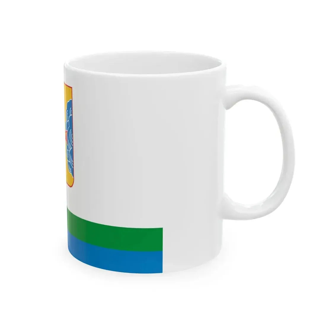 Flag of Kirov Oblast Russia - White Coffee Mug - Go Mug Yourself