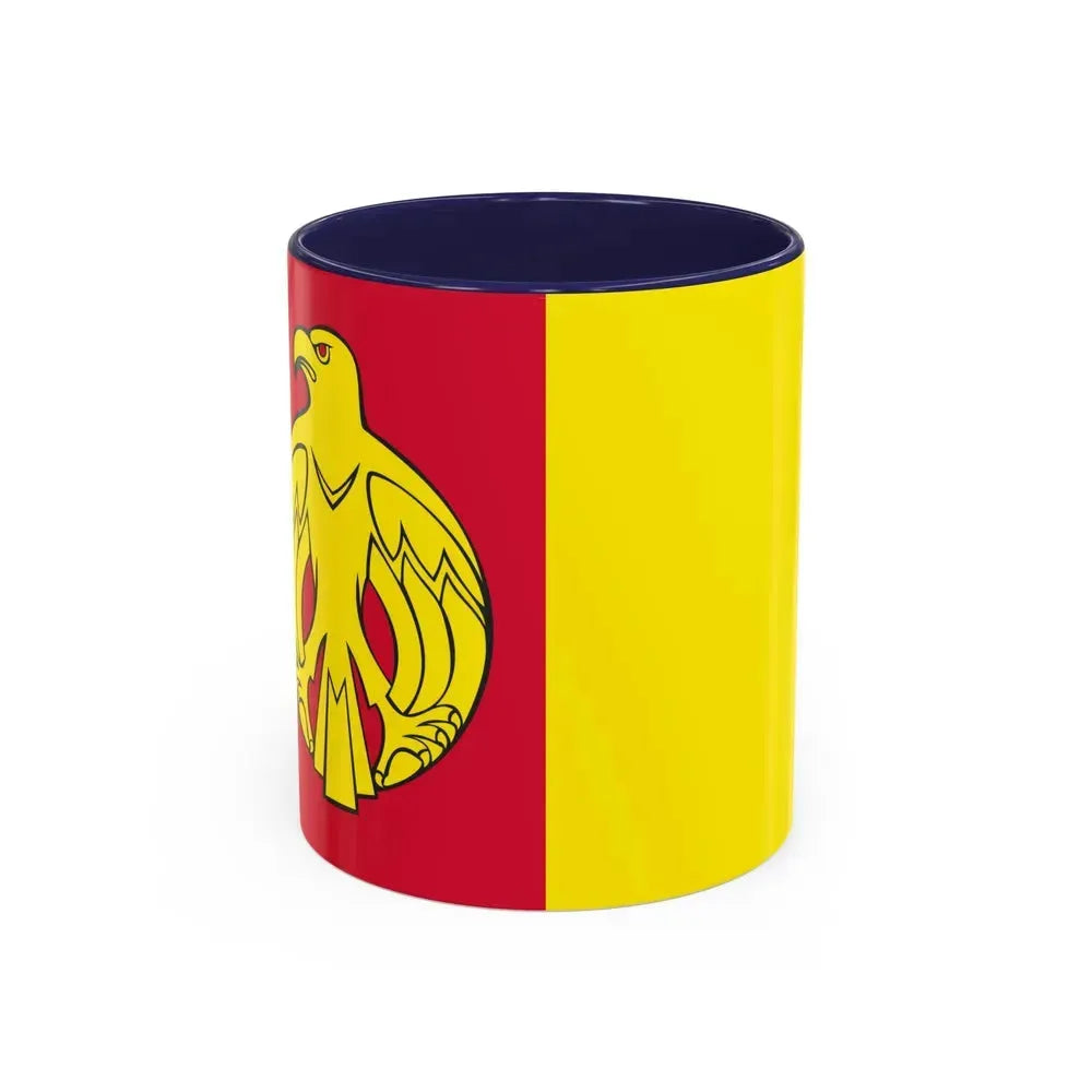 Flag of Kirovohrad Oblast Ukraine - Accent Coffee Mug 11oz Navy - Go Mug Yourself