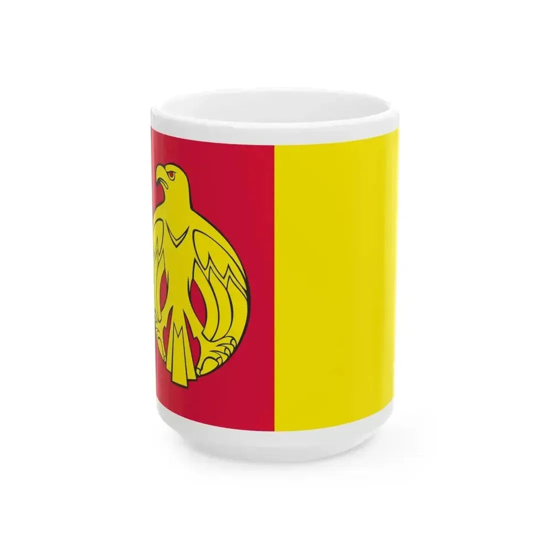 Flag of Kirovohrad Oblast Ukraine - White Coffee Mug 15oz - Go Mug Yourself