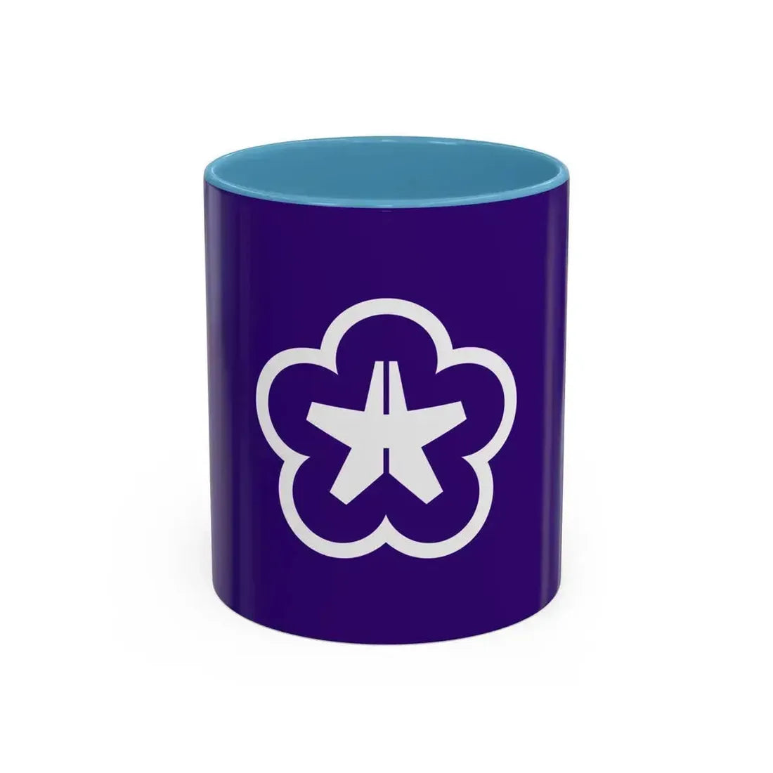 Flag of Kitakyushu Fukuoka Japan - Accent Coffee Mug 11oz Light Blue - Go Mug Yourself