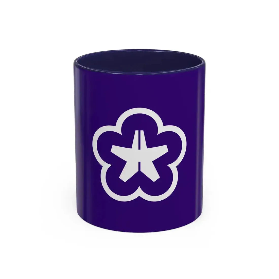Flag of Kitakyushu Fukuoka Japan - Accent Coffee Mug 11oz Navy - Go Mug Yourself