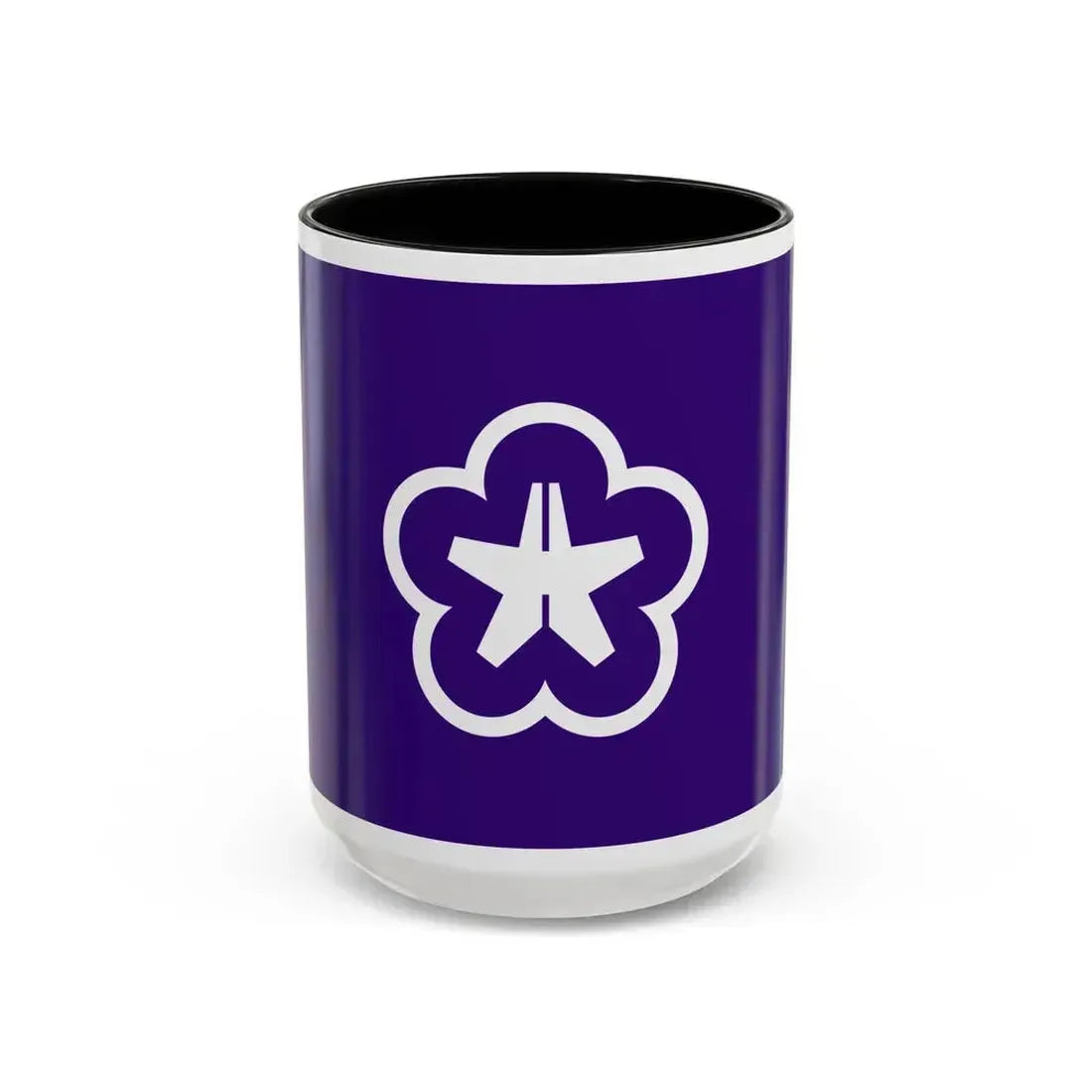 Flag of Kitakyushu Fukuoka Japan - Accent Coffee Mug 15oz Black - Go Mug Yourself