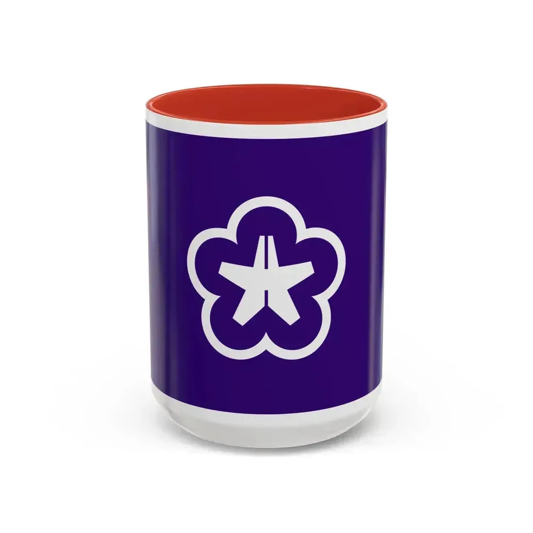 Flag of Kitakyushu Fukuoka Japan - Accent Coffee Mug 15oz Red - Go Mug Yourself