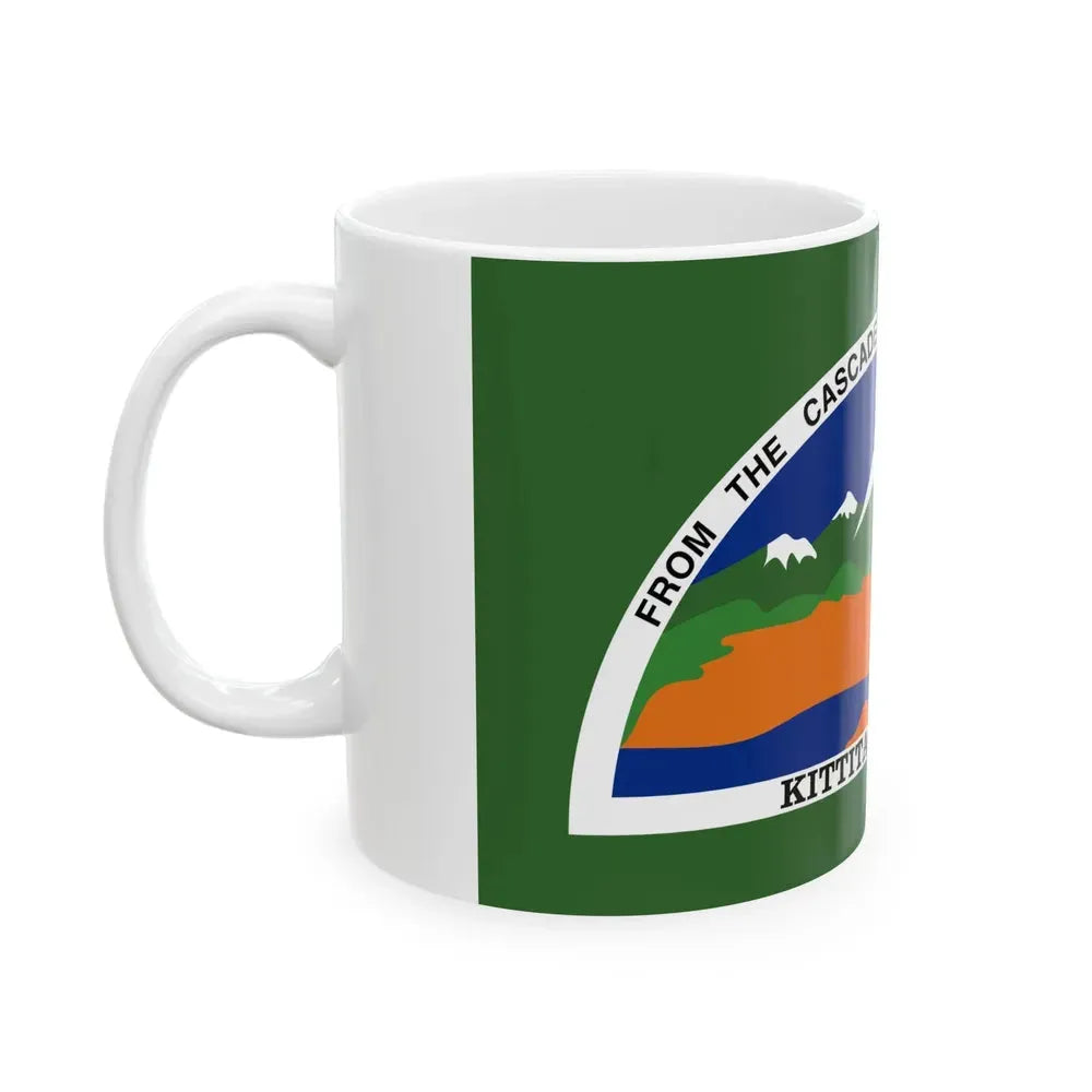 Flag of Kittitas County Washington (United States) White Coffee Mug - Go Mug Yourself