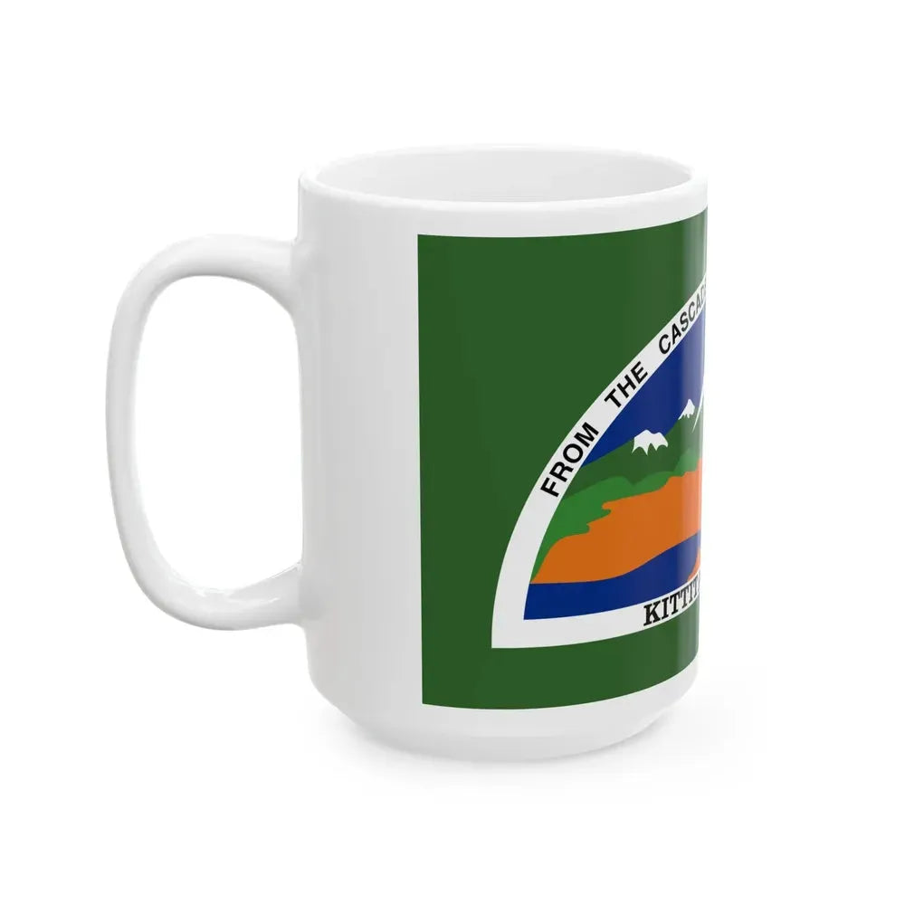 Flag of Kittitas County Washington (United States) White Coffee Mug - Go Mug Yourself