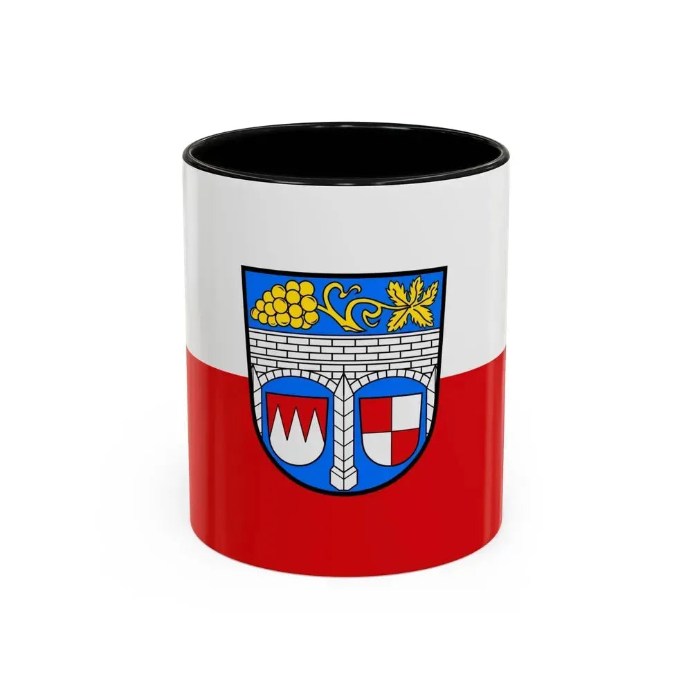 Flag of Kitzingen Germany - Accent Coffee Mug 11oz Black - Go Mug Yourself