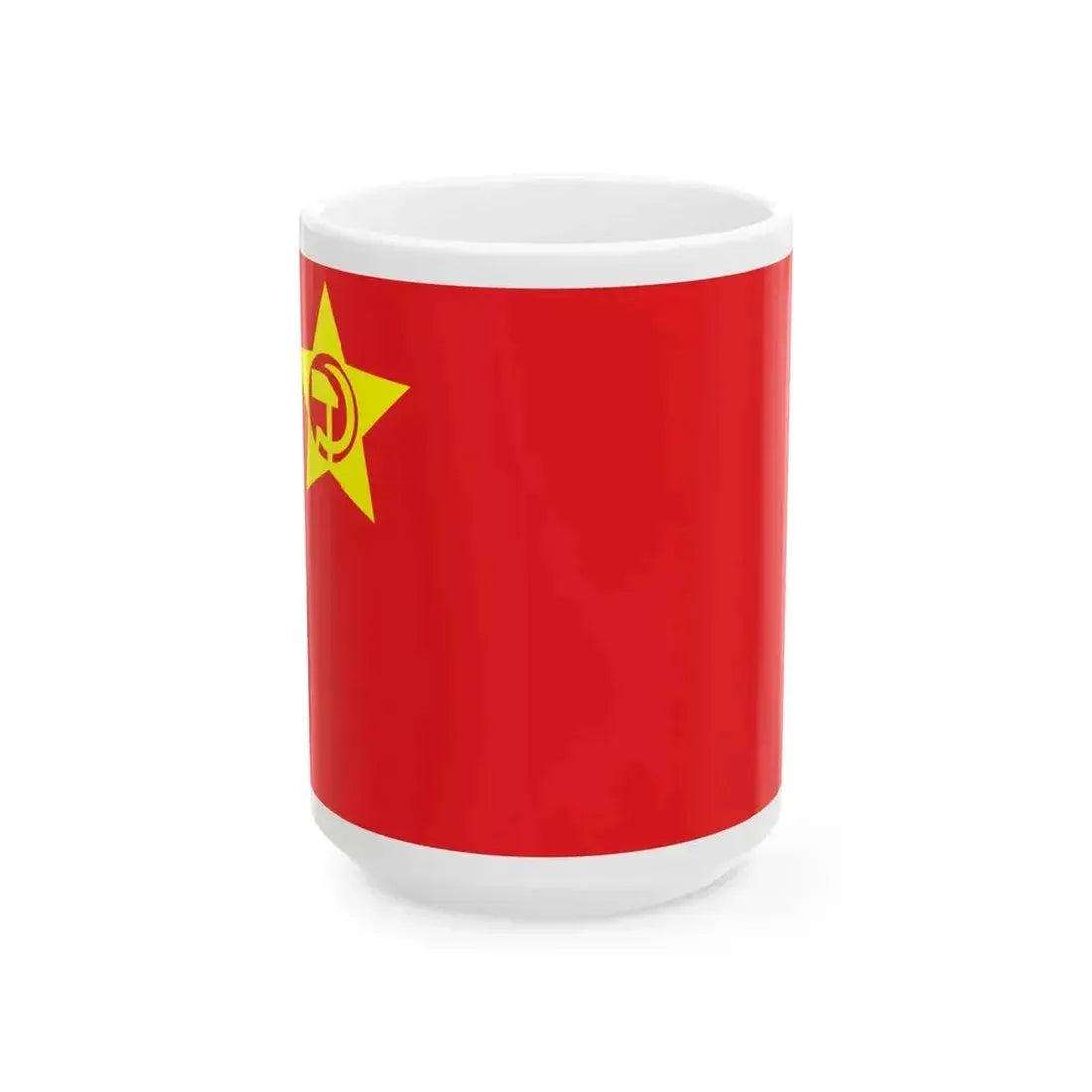 Flag of Kiungya Soviet (China) White Coffee Mug 15oz - Go Mug Yourself