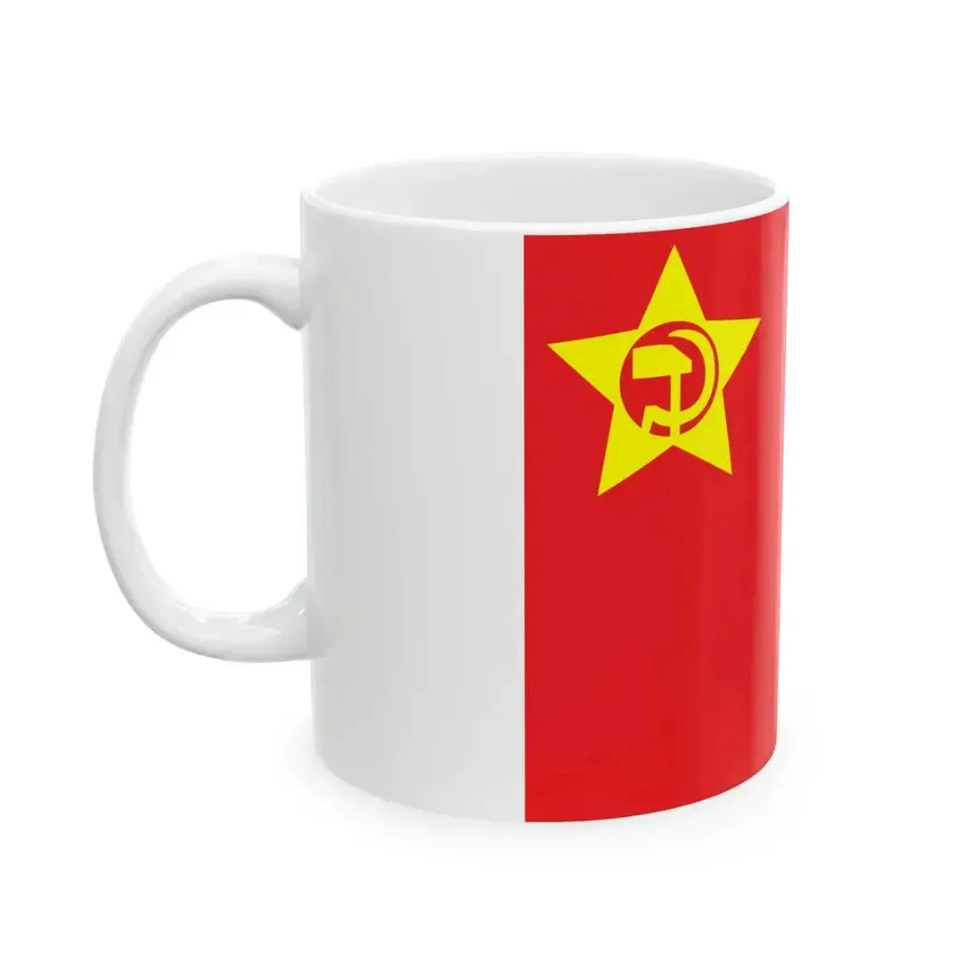 Flag of Kiungya Soviet (China) White Coffee Mug - Go Mug Yourself