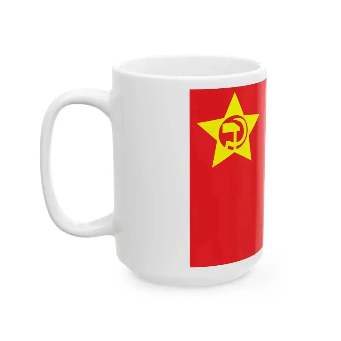 Flag of Kiungya Soviet (China) White Coffee Mug - Go Mug Yourself
