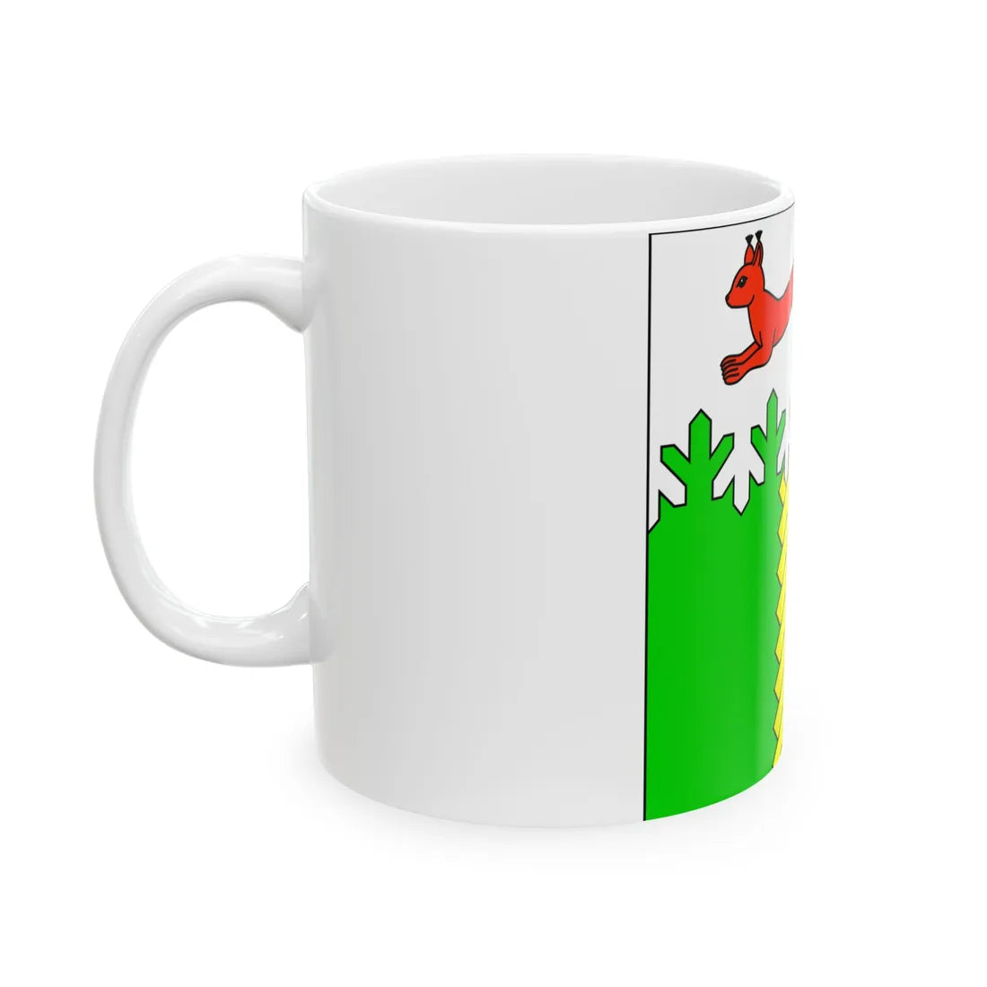 Flag of Kivertsi (Ukraine) White Coffee Mug - Go Mug Yourself