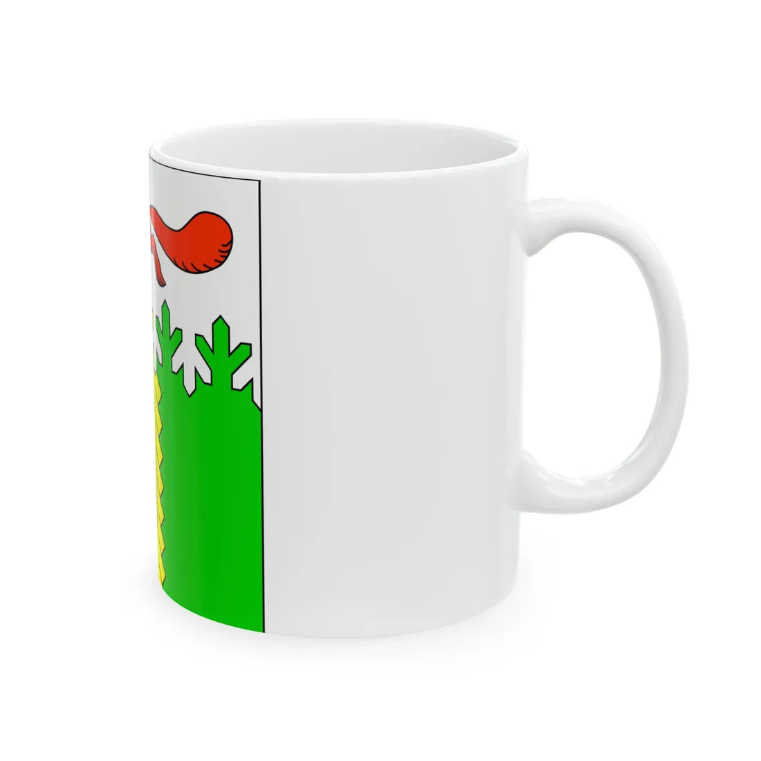 Flag of Kivertsi (Ukraine) White Coffee Mug - Go Mug Yourself